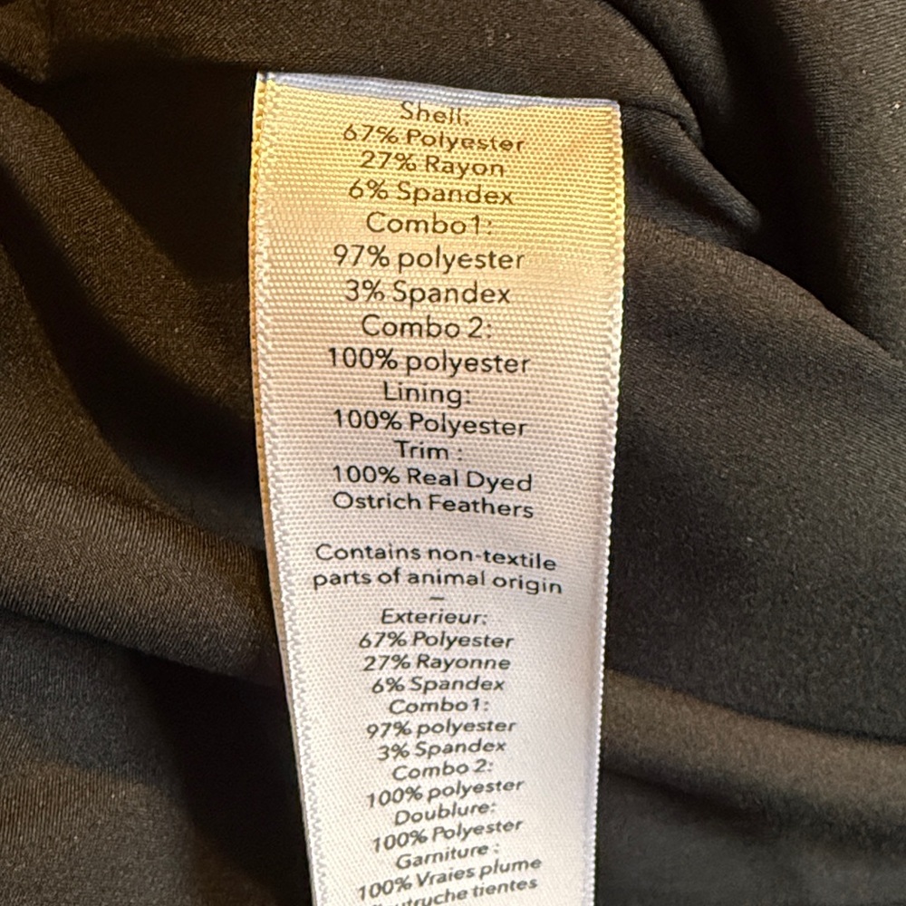 Likely Black Feather Trim Prom Dress - Picture 5 of 5
